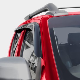 Voron Glass Tape-on Extra Durable Rain Guards for Suzuki Equator 2009-2013 Crew Cab, Window Deflectors, Vent Window Visors, 4 Pieces - 100453