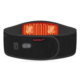 CUEHEAT Heated Waist Belt - Cordless Heating Pad for Back Massage, Electric Rechargeable Battery Powered(49")