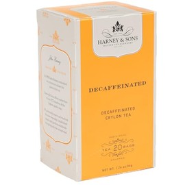 Harney & Sons Black Tea, Decaffeinated Ceylon, 20 Tea Bags, 1.26 oz./36 grams