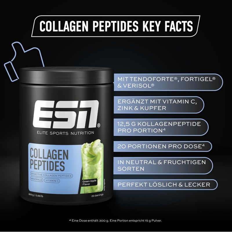 ESN ESN Collagen Peptides, Green Apple, 300 g - made