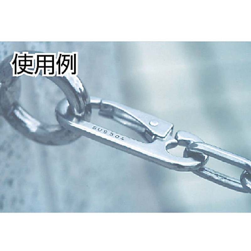 TRUSCO(トラスコ) スナップフック ステンレス製 D型 線径Φ5.5X開口7mm 2個 TSF-5D