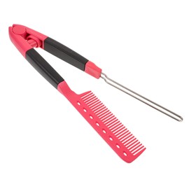 TOVINANNA 2pcs Hair Straightening Tool Comb for Women and Material Shaped Design for Smooth Styling for Salon and Home Use Rose Red Hair Shaping Comb