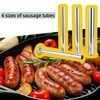 Vexillaris 4 Sizes Stainless Steel Sausage Stuffing Tubes,Replacement for LEM