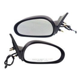 Yazyu 2pcs Left & Right Side Textured Power Operate Exterior Door Rear View Mirror Mirrors for Ford for Mustang Mach 1 03-04 & SVT Cobra 99 01 & Base/GT 99-04 Without Auto-Dimming Non-Heated YZY1154
