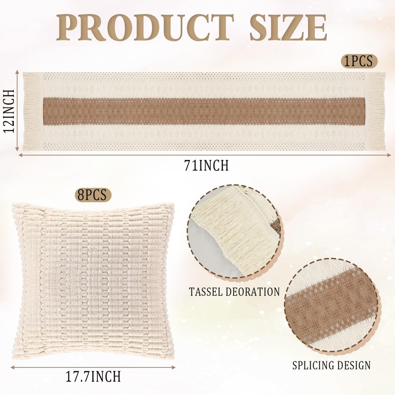 Yiyiring 12 Pcs Extra Large Outdoor Boho Picnic Blanket 91''