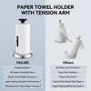 MULIRE Stainless Steel Paper Towel Holder Countertop with Tension Arm
