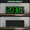JoFomp 17.3" Large Digital Wall Clock, LED Digital Clock Large
