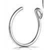 Fake Sterling Silver Lip Ring - 20 Gauge Faux Silver