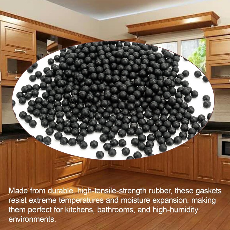 Raised Panel Cabinet Door Spacers (100-Pack) 1/4" (6.35mm) Rubber Ball