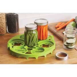 Farm to Table Dual Canning Rack, Nylon, Quart or Pint Sizes 11.5 x 11.5 x 2