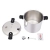 22L Pressure Canner Aluminum Pressure Cooker with Steam Guage, Thickened
