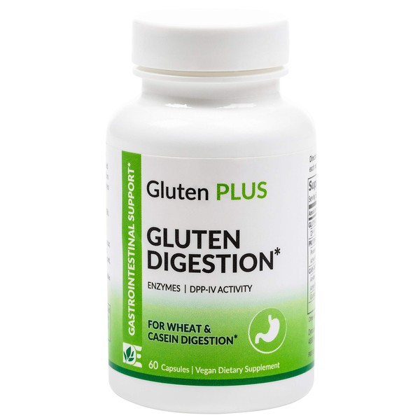 Gluten Digestive Enzyme - Digestive Support - Gluten Enzyme - Supplement for Digesting Gluten - Gut Health Support & Nutrient Absorption | 60 Count