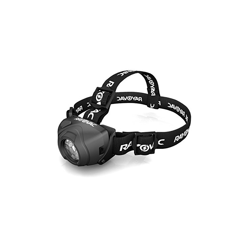 Rayovac Virtually Indestructible LED Headlamp, Durable and Bright Headlamp with