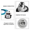 2 Pcs 90075-60028 Front Trun Signal Light Socket with 2-Pin