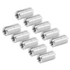 10Pcs Repair Nut Slotted Stainless Steel Thread Extension Reduce Sleeve