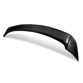 Auto Dynasty Rear Window Roof Spoiler Compatible with VW Golf (Non GTI) 2010-2013, Glossy Black, Carbon Fiber