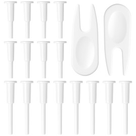 LUSTRIB 18 Pcs Exercise Ball Plug Replacement Parts, Yoga Ball Plug Replacement with Long & Short Plugs and Plug Puller Kit, Ball Plug Set for Fitness Exercise Ball Inflatable Bed Pool Accessories