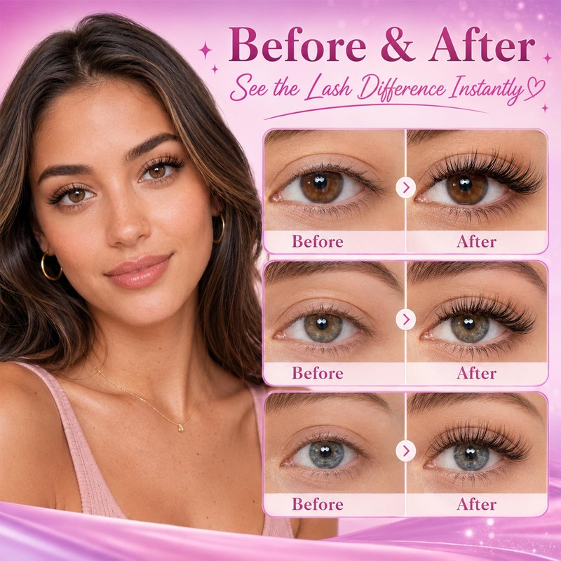 Wispy Lash Clusters Kit 640 Pcs Natural Eyelash Lashes Clusters