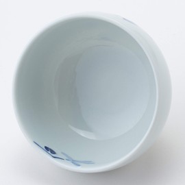Hasami Ware 73199 Sencha Tea Cup with Lid, Tsuji Flower Pattern, Approx. 6.1 fl oz (175 ml), Dishwasher Safe, Made in Japan