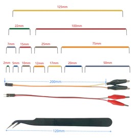 MTDELE 14 Vaules 840 Pcs 2-125mm Breadboard Jumper Wires Kit