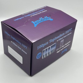 Lenayuyu 1 Display Box of 100pcs 3" x 4" Clear Thick Top Loaders Toploaders 55PT+ 100pcs Card Sleeves Soft Sleeves for Cards Baseball Card Protectors Penny Sleeves + Toploaders