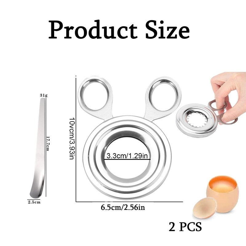 Egg Peeler, Boiled Egg Cutter, Silver Egg Cutter, Shell Remover