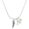 Delight Jewelry Silvertone Lightning Bolt - Silvertone Capital Initial Charm