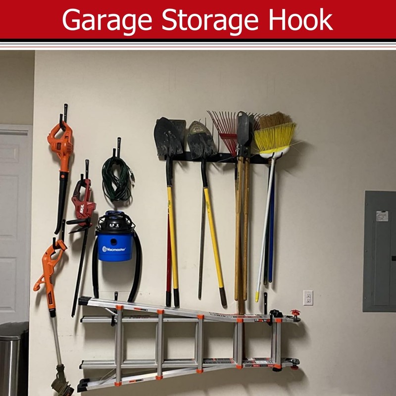 Garage Storage Hooks, 17cm Heavy Duty Wall Hooks for Organizing