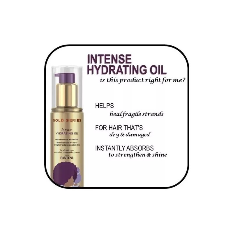 Pantene Gold Series Aceite Capilar Hidratante 95ml Importado