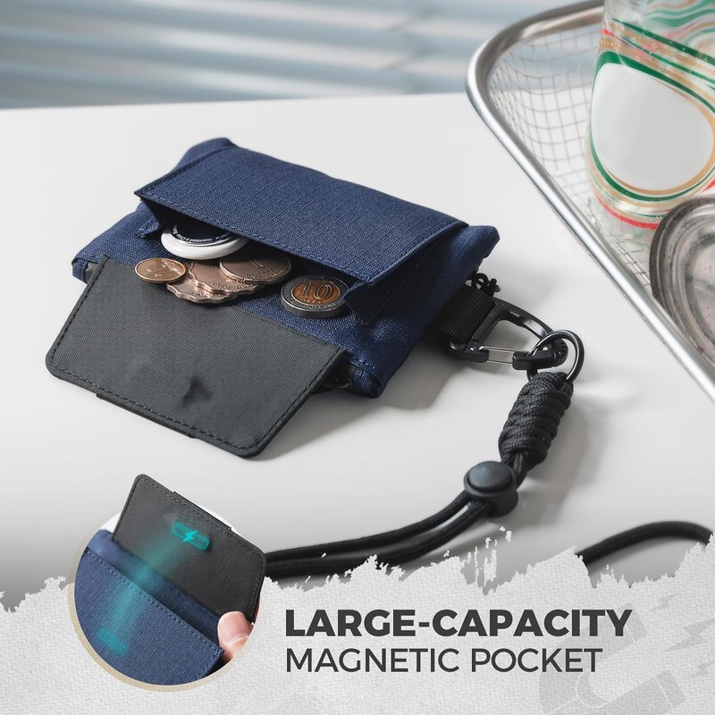 VULKIT Cartera RFID de Cuello para Hombre y Mujer con