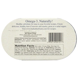 Bar Harbor All Natural Smoked Herring Cracked Pepper oz, 6.7 Ounce