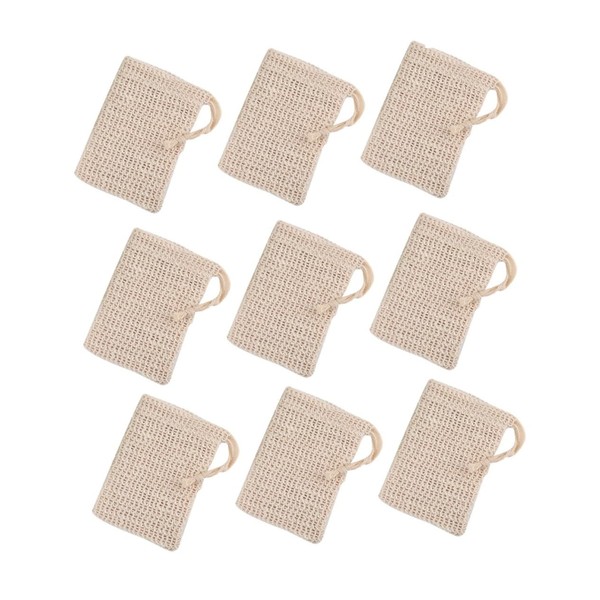 WOONEKY 20pcs Exfoliating Soap Pouch Net Handmade Soap Storage Bags