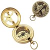 Push Button Brass Pocket Compass Direction Compass Pocket & Gift