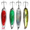 Fish WOW! 4pcs 3oz Fishing Spoon with a 2/0 Treble