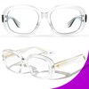 VISOONE Stylish Oversize Trendy Blue Light Blocking Glasses TR90 with