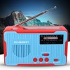 RD-666WBT Portable Solar Powered Emergency Hand Crank AM FM Radio