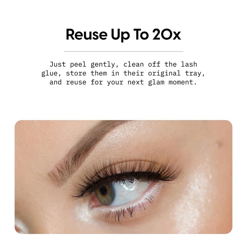KARA BEAUTY 3D Faux Mink Strip Lashes – Reusable False
