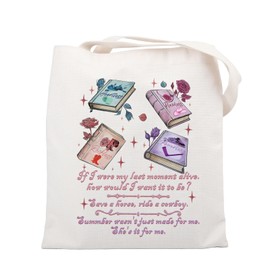 UJIMS ChestSprings Series Gift Cowboy Romance Book Tote Bag Special Edition Book Fans Gift Fantasy Reader Gifts (ChestSpringsbag)