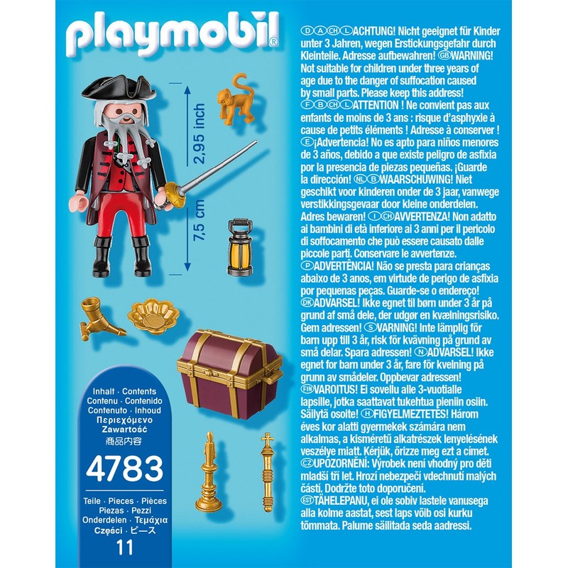 PLAYMOBIL 4783 Pirate with Treasure Chest
