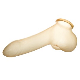 Toylie Latex Sleeve L, 14.5 cm Shaft Length, Semi Transparent