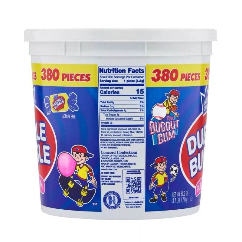 Dubble Bubble Bubble Gum ( 60.3 oz. 380 pcs.)
