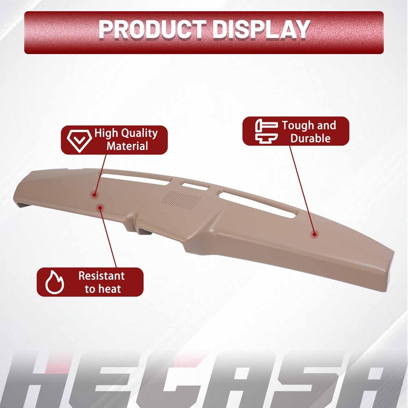 HECASA Dash Board Cover Compatible with 1980-1986 Ford F100 F150