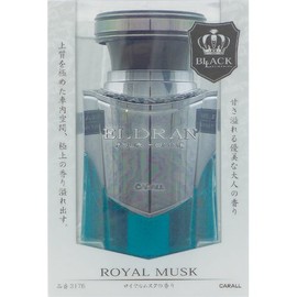 Okamoto Sangyo 3176 Elduran Phantom Black Car Air Freshener, Standing Type, Royal Musk, 4.3 fl oz (110 ml)