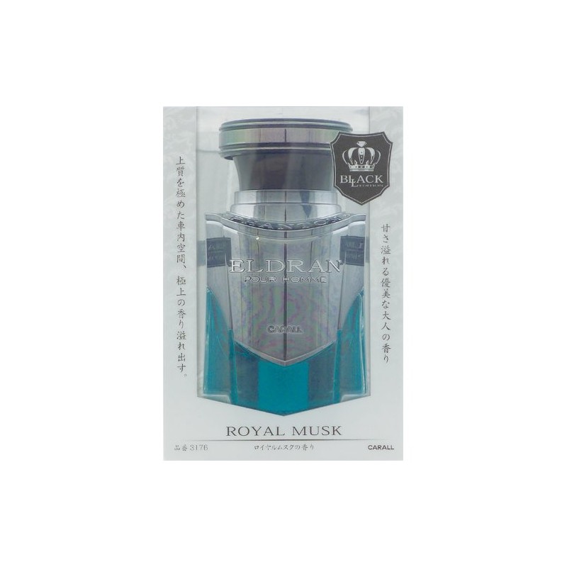 Okamoto Sangyo 3176 Elduran Phantom Black Car Air Freshener, Standing