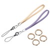 sourcing map 2 Pcs Smooth Leather Wristlet Strap, Prevent Drop