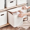 Gaoaodeyu 5 pack large plastic White storage bins with Lids