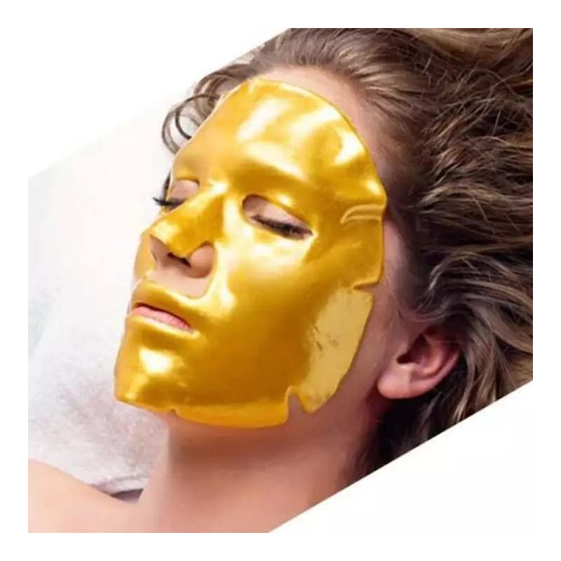 Golden Face Set of 10 Collagen Face Mask with Q10