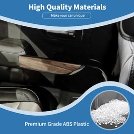 PDKLIN for Silverado Rear Door Panel Trim Cover for Chevy Silverado/GMC Sierra 2019-2022(Double Cab) Wood Grain Interior Accessories 2pcs