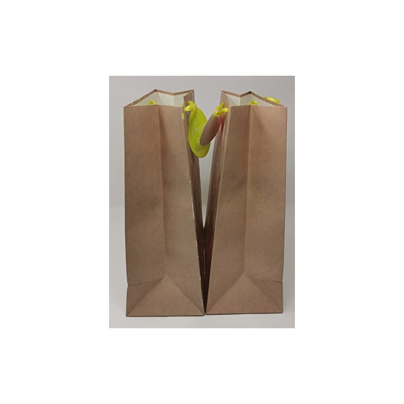 4 Large Luxury Easter Kraft Gift Bags - Bags Size: