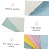 OHPHCALL 12pcs Faux Leather Craft Sheets for DIY Earrings Hair
